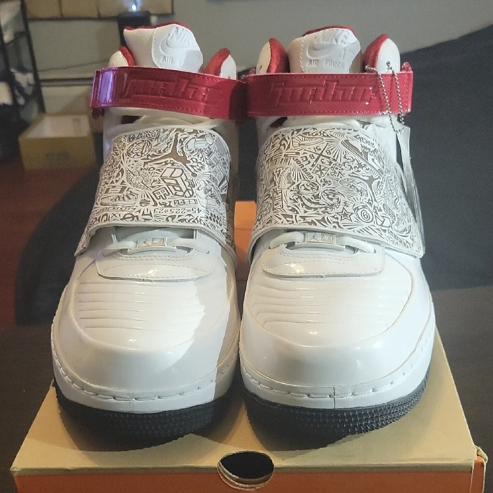 Air Jordan 20 Retro Fusion (AJF 20) "White/Varsity Red" (2008) Mens 15 BRAND NEW - Picture 4 of 13